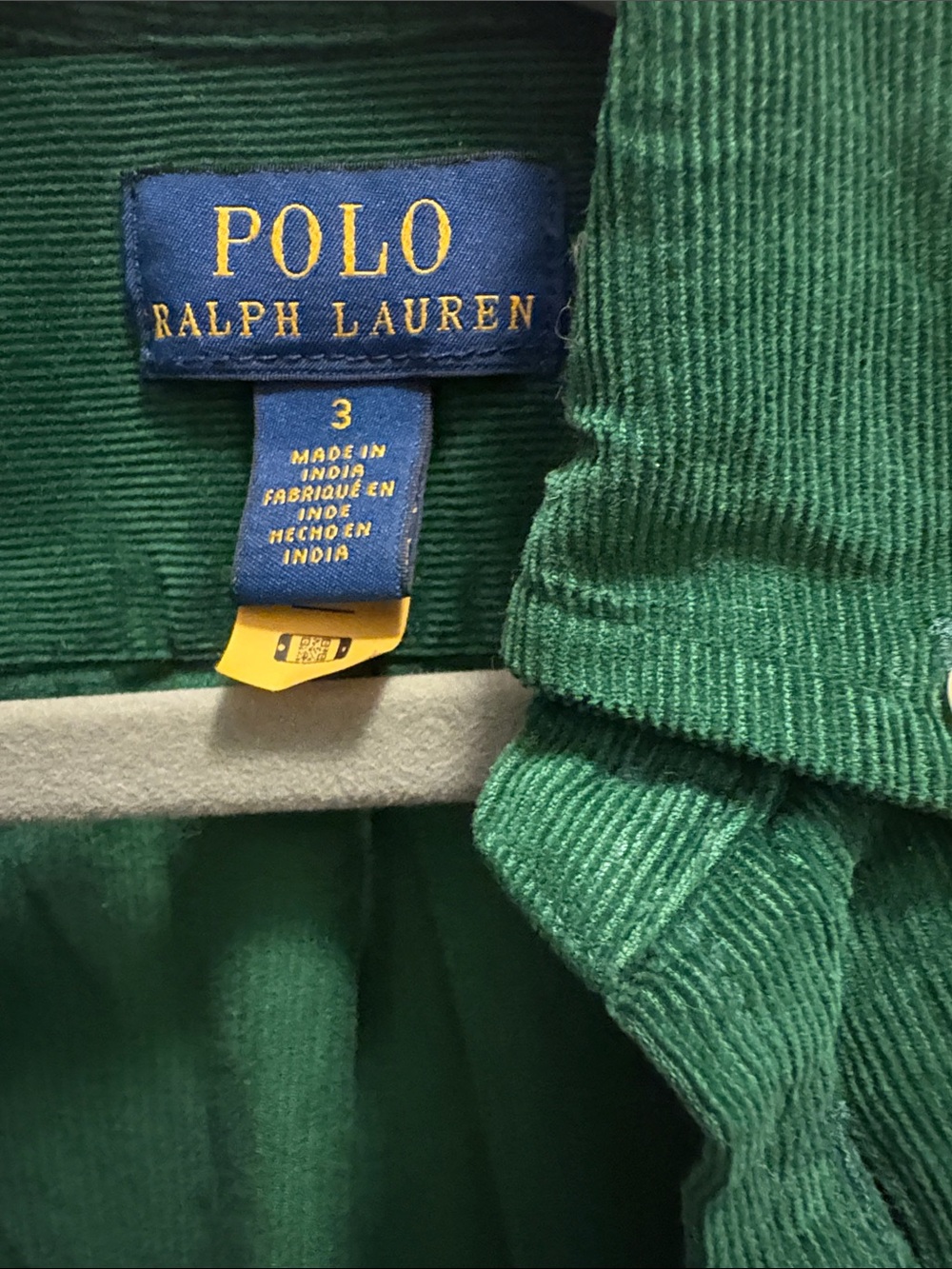 Polo by Ralph Lauren Green Corduroy Button-Down Shirt